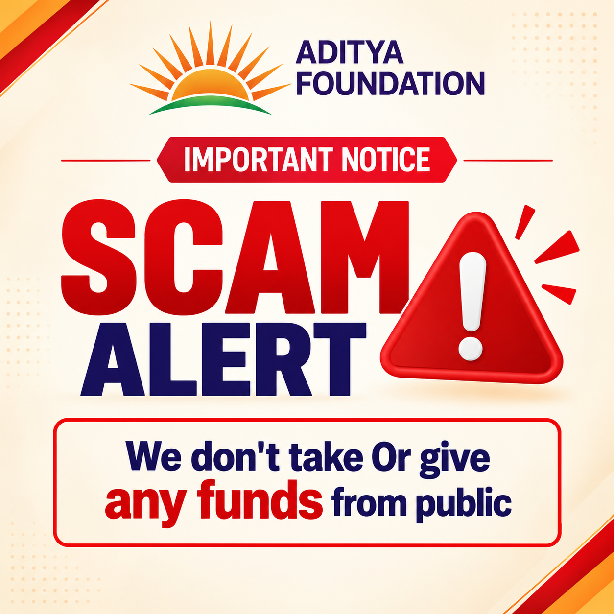 Scam alert message
